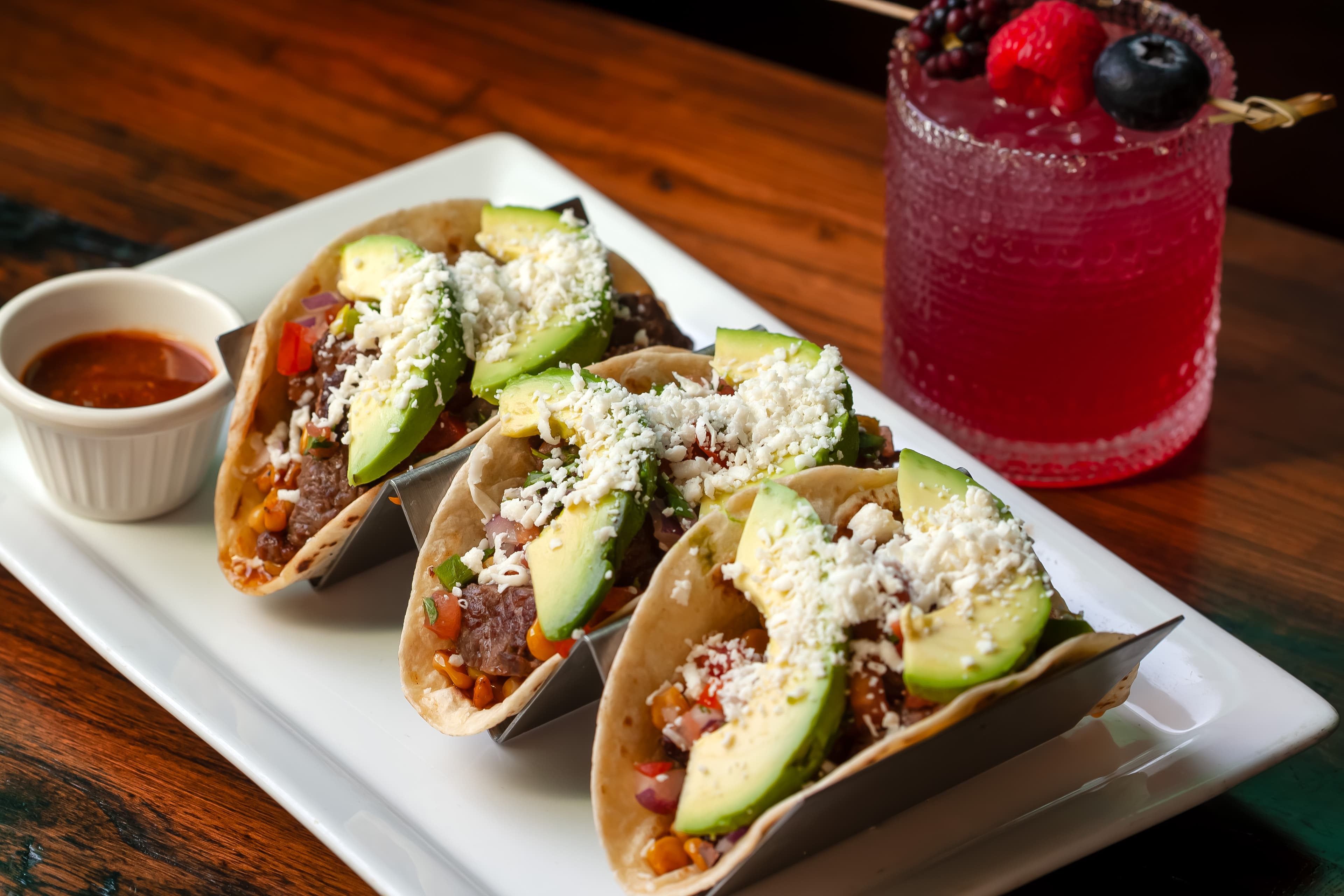 Caldera Ribeye Tacos with avocado